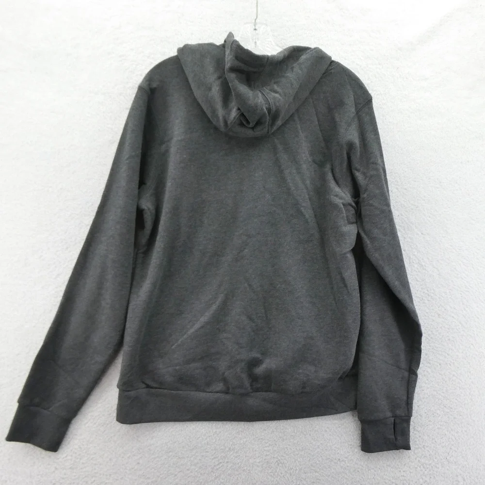 Ouray Hoodie Women Medium Stowe Vermont Charcoal Gray Quarter Zip Fleece Cotton‎